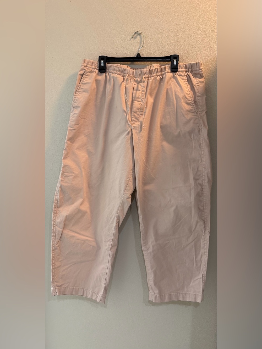 GAP Women's Drawstring Capris - Light Salmon Pink